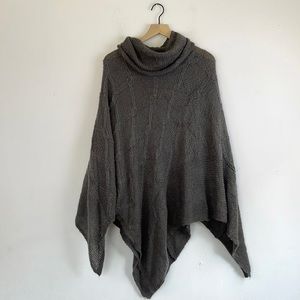 Wooden Ships Mohair Blend Cowl Neck Sweater Shawl Poncho Size Small Medium